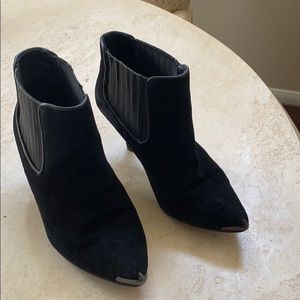 Top shop black suede booties